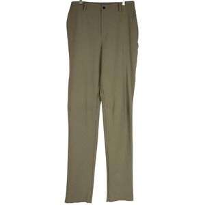 NIKE - MEN'S MEDIUM - BEIGE ELASTIC BUTTON WAIST STRETCH ON FIELD PANTS